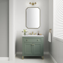 Load image into Gallery viewer, Chicago 30&quot; Single Vanity, Smokey Celadon w/ 3CM White Zeus Top James Martin Vanities