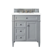 Load image into Gallery viewer, Brittany 30&quot; Single Vanity, Urban Gray, w/ 3 CM White Zeus Quartz Top James Martin Vanities