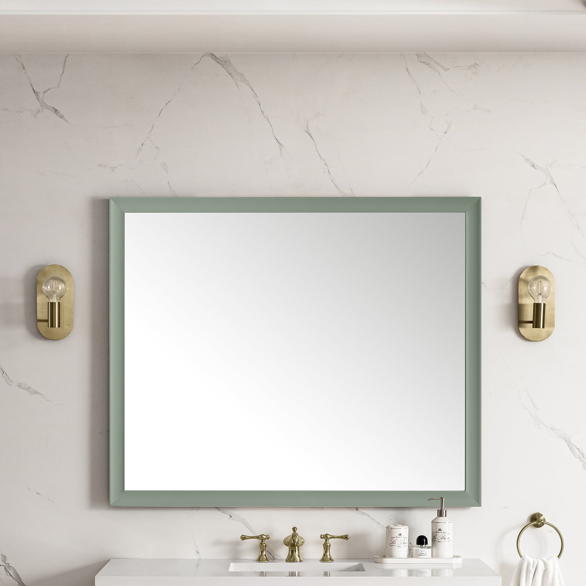 Glenbrooke 48" Mirror, Smokey Celadon James Martin Vanities