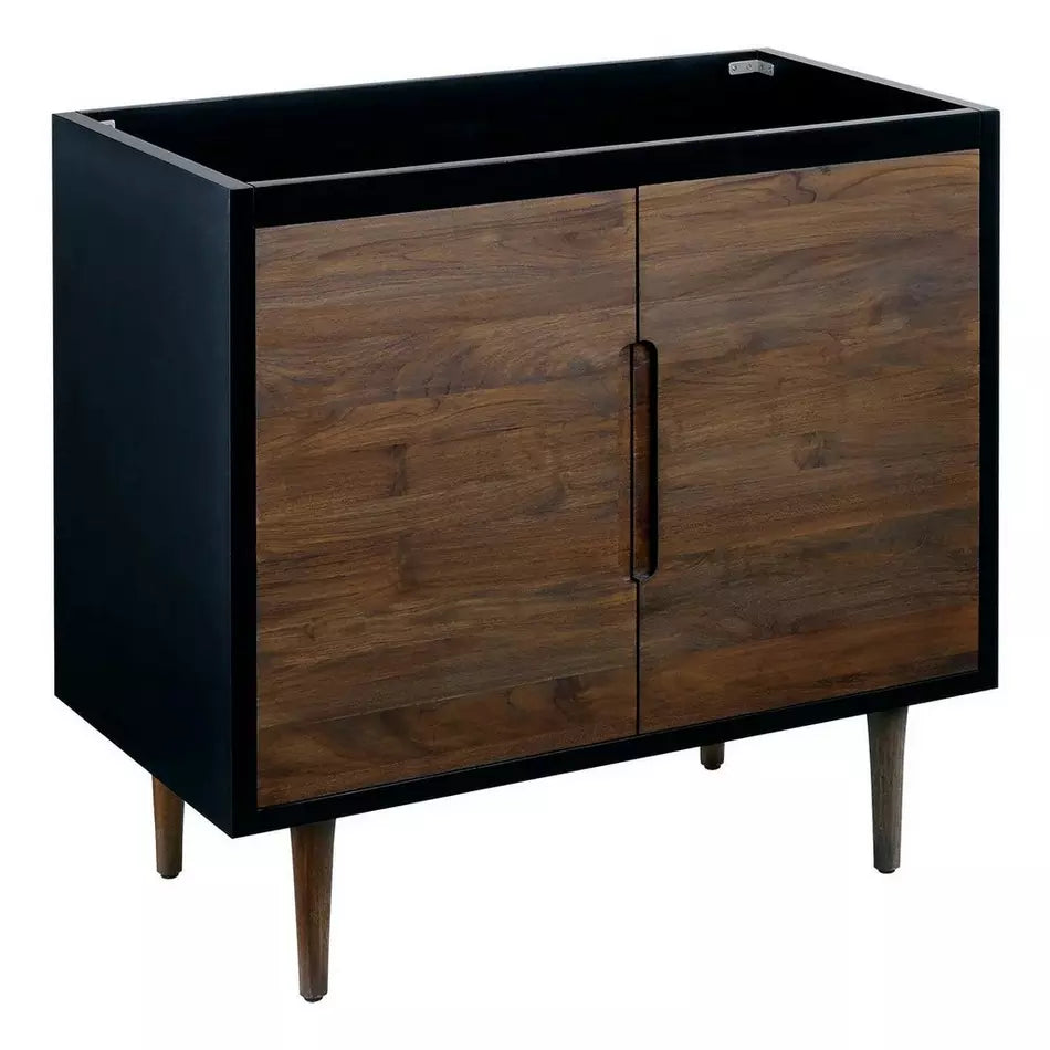 36" Bivins Java/Black Vanity Base -All Wood- Signature Hardware