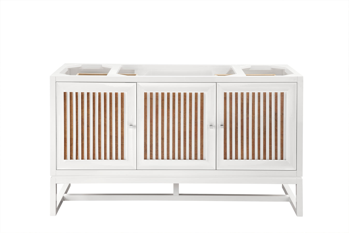 Athens 60" Single Vanity Cabinet , Glossy White James Martin Vanities