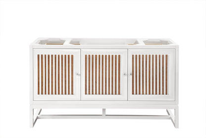 Athens 60" Single Vanity Cabinet , Glossy White James Martin Vanities