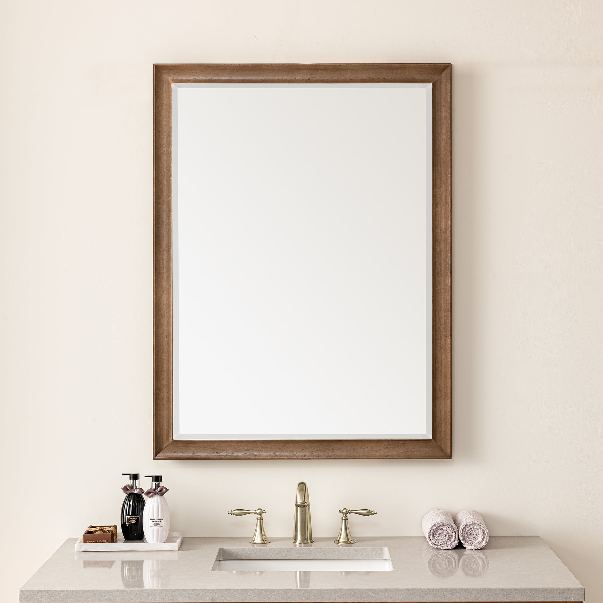 Glenbrooke 30" Mirror, Whitewashed Walnut James Martin Vanities