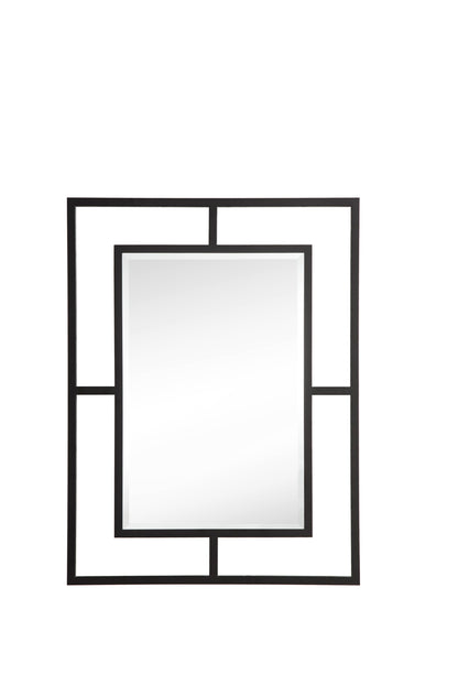 Boston 30" Rectangular Mirror, Matte black James Martin Vanities