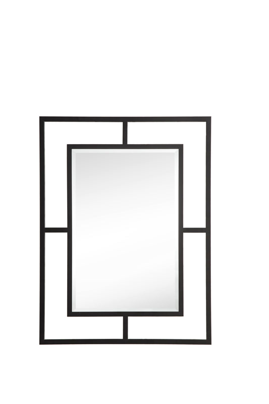 Boston 30" Rectangular Mirror, Matte black James Martin Vanities