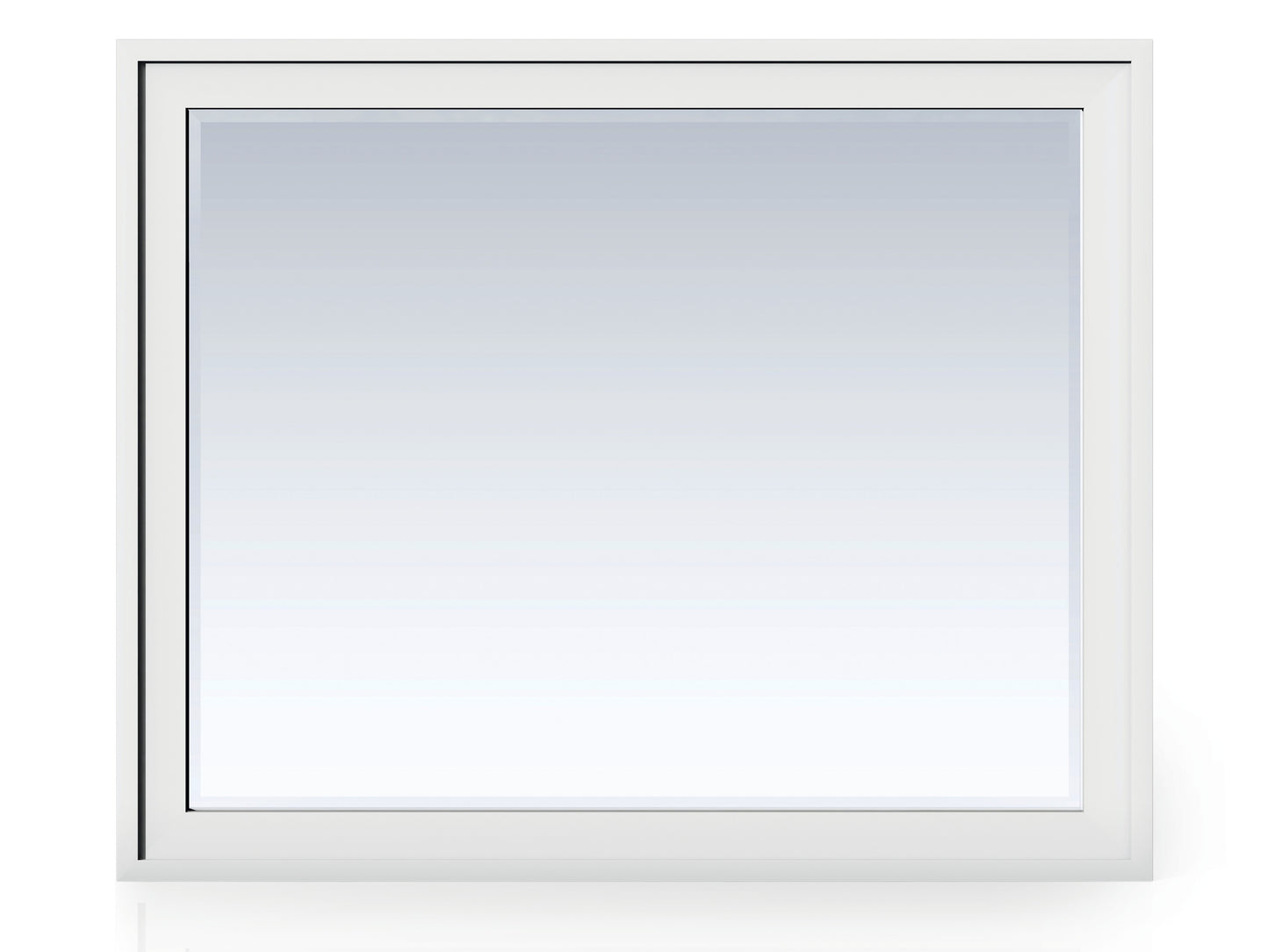 Bathroom Vanities Outlet Atlanta Renovate for LessAddison 48" Rectangular Mirror, Glossy White