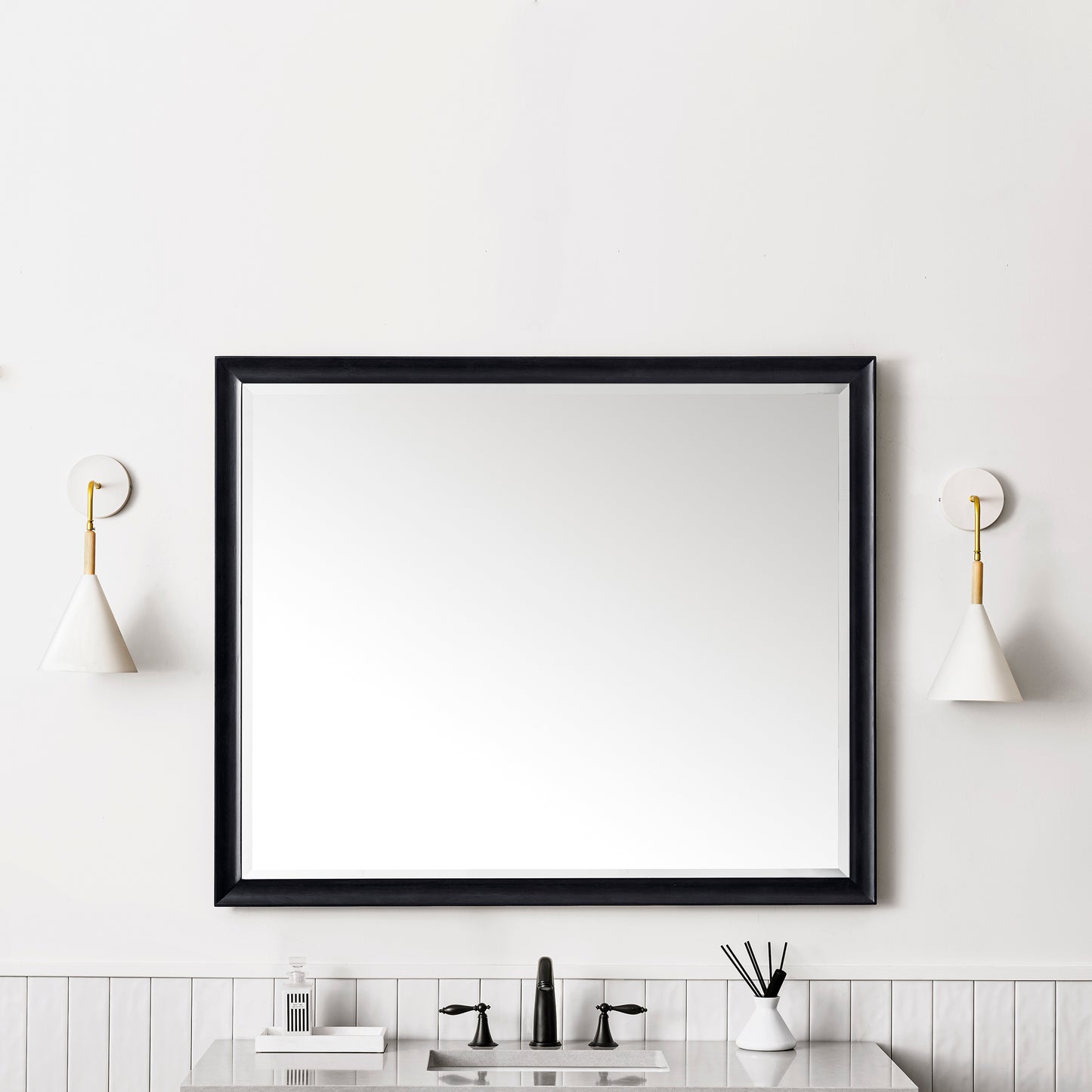 Glenbrooke 48" Mirror, Black Onyx James Martin Vanities