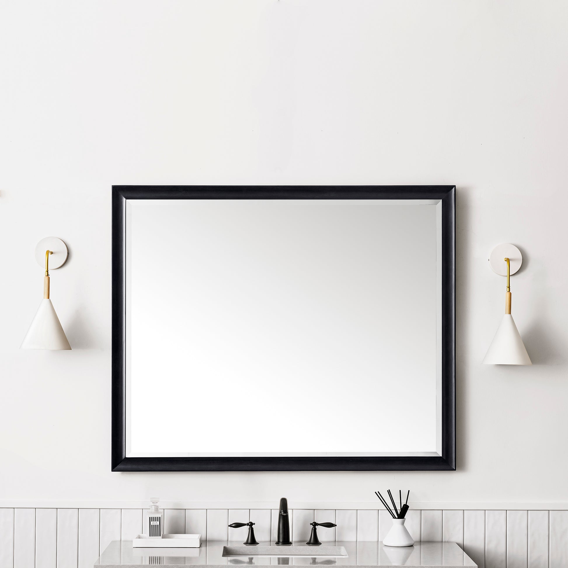 Glenbrooke 48" Mirror, Black Onyx James Martin Vanities
