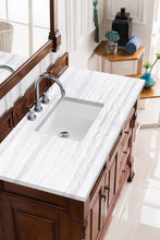 Load image into Gallery viewer, Brookfield 48&quot; Single Vanity, Warm Cherry w/ 3 CM Arctic Fall Solid Surface Top James Martin Vanities