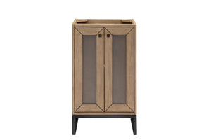 Bathroom Vanities Outlet Atlanta Renovate for LessChianti 20" Single Vanity Cabinet, Whitewashed Walnut, Matte Black