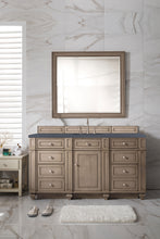 Load image into Gallery viewer, Bristol 60&quot; Single Vanity, Whitewashed Walnut, w/ 3 CM Charcoal Soapstone Quartz Top James Martin Vanities