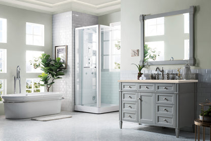 Brittany 48" Urban Gray Single Vanity w/ 3 CM Eternal Marfil Quartz Top James Martin Vanities