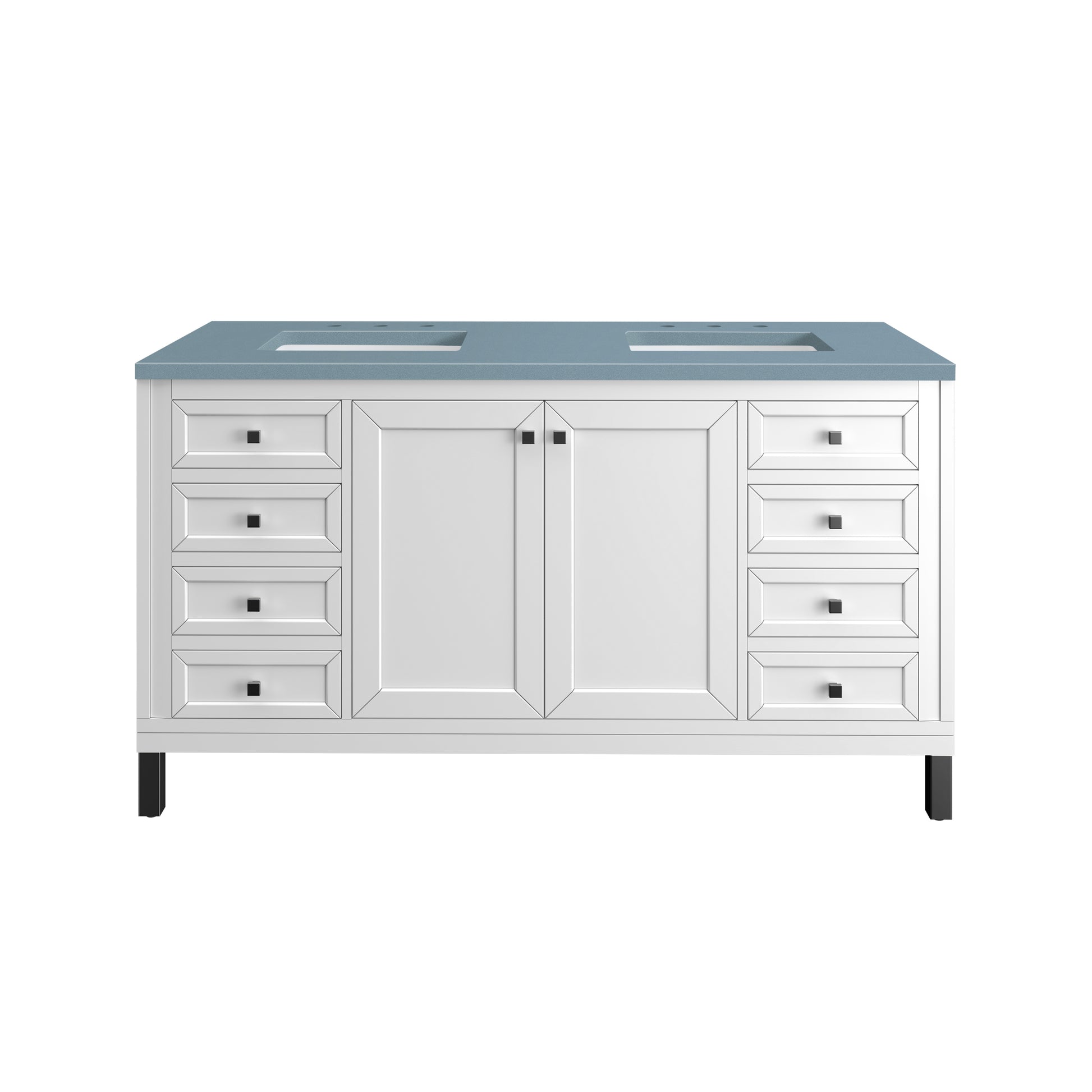 Part: Chicago Knobs and Legs Set for V60" in Matte Black James Martin Vanities