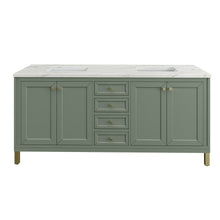 Load image into Gallery viewer, Chicago 72&quot; Double Vanity, Smokey Celadon w/ 3CM Ethereal Noctis Top James Martin Vanities