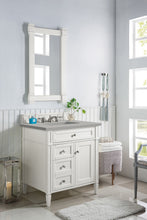 Load image into Gallery viewer, Brittany 30&quot; Single Vanity, Bright White, w/ 3 CM Eternal Serena Quartz Top James Martin Vanities