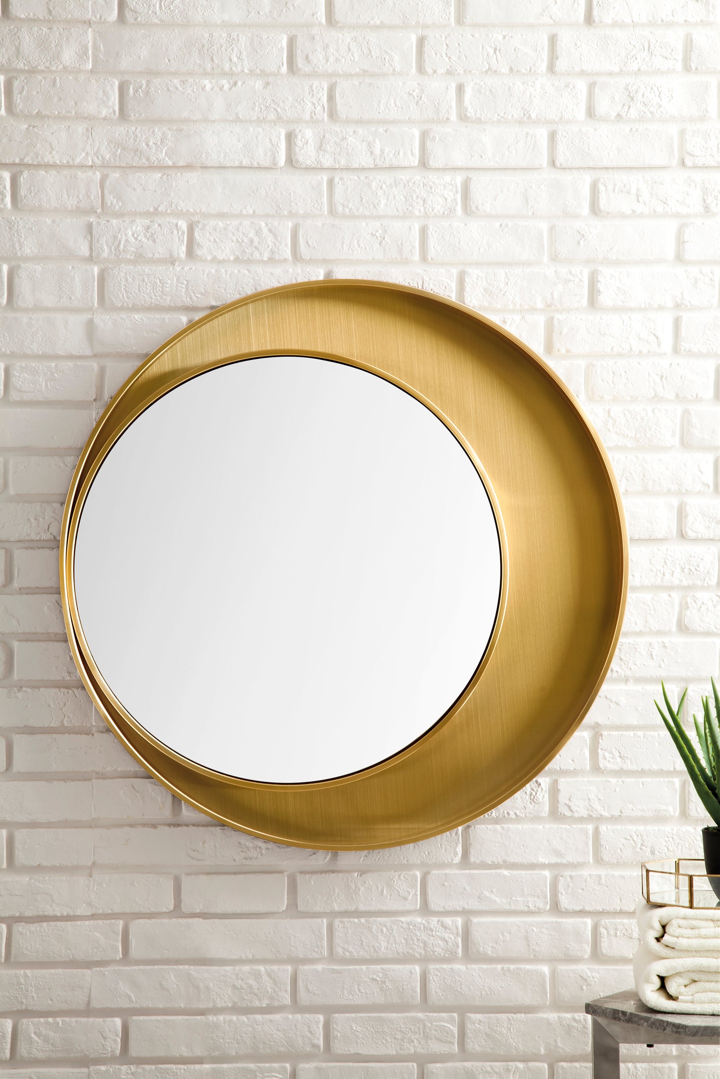 Luna 35.5" Mirror, Radiant Gold James Martin