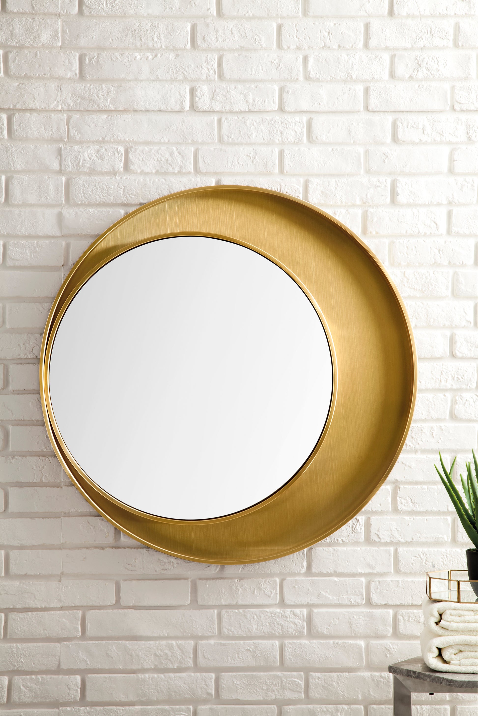 Luna 35.5" Mirror, Radiant Gold James Martin