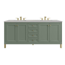 Load image into Gallery viewer, Chicago 72&quot; Double Vanity, Smokey Celadon w/ 3CM Eternal Serena Top James Martin Vanities