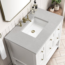 Load image into Gallery viewer, Bathroom Vanities Outlet Atlanta Renovate for LessBreckenridge 36&quot; Single Vanity, Bright White w/ 3CM Eternal Serena Top