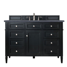 Load image into Gallery viewer, Brittany 48&quot; Black Onyx Single Vanity w/ 3 CM Charcoal Soapstone Quartz Top James Martin Vanities