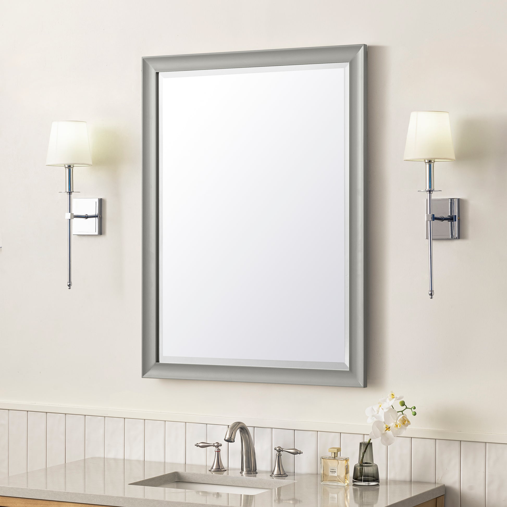 Glenbrooke 30" Mirror, Urban Gray James Martin Vanities