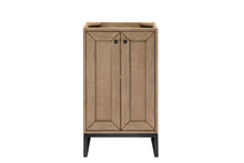 Load image into Gallery viewer, Chianti 20&quot; Single Vanity Cabinet, Whitewashed Walnut, Matte Black James Martin Vanities