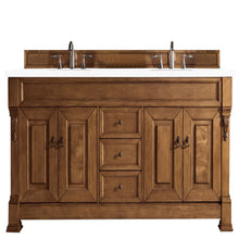 Load image into Gallery viewer, Brookfield 72&quot; Double Vanity, Country Oak w/ 3 CM White Zeus Quartz Top James Martin Vanities