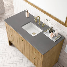 Load image into Gallery viewer, Bathroom Vanities Outlet Atlanta Renovate for LessHudson 48&quot; Single Vanity, Light Natural Oak w/ 3CM Grey Expo Top