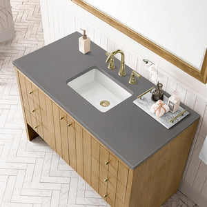 Bathroom Vanities Outlet Atlanta Renovate for LessHudson 48" Single Vanity, Light Natural Oak w/ 3CM Grey Expo Top