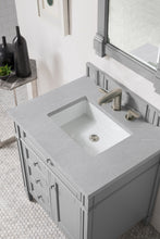 Load image into Gallery viewer, Brittany 30&quot; Single Vanity, Urban Gray, w/ 3 CM Eternal Serena Quartz Top James Martin Vanities