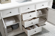 Load image into Gallery viewer, Bathroom Vanities Outlet Atlanta Renovate for LessSavannah 60&quot; Single Vanity Cabinet, Bright White, w/ 3 CM White Zeus Quartz Top