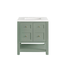 Load image into Gallery viewer, Breckenridge 30&quot; Single Vanity, Smokey Celadon w/ 3CM White Zeus Top James Martin Vanities