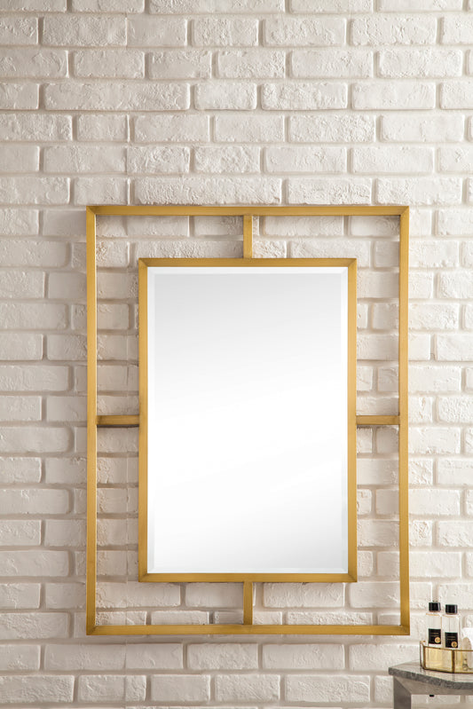 Boston 30" Rectangular Mirror, Radiant Gold James Martin Vanities