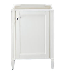 Britannia 24" Single Vanity Cabinet, Glossy White James Martin Vanities