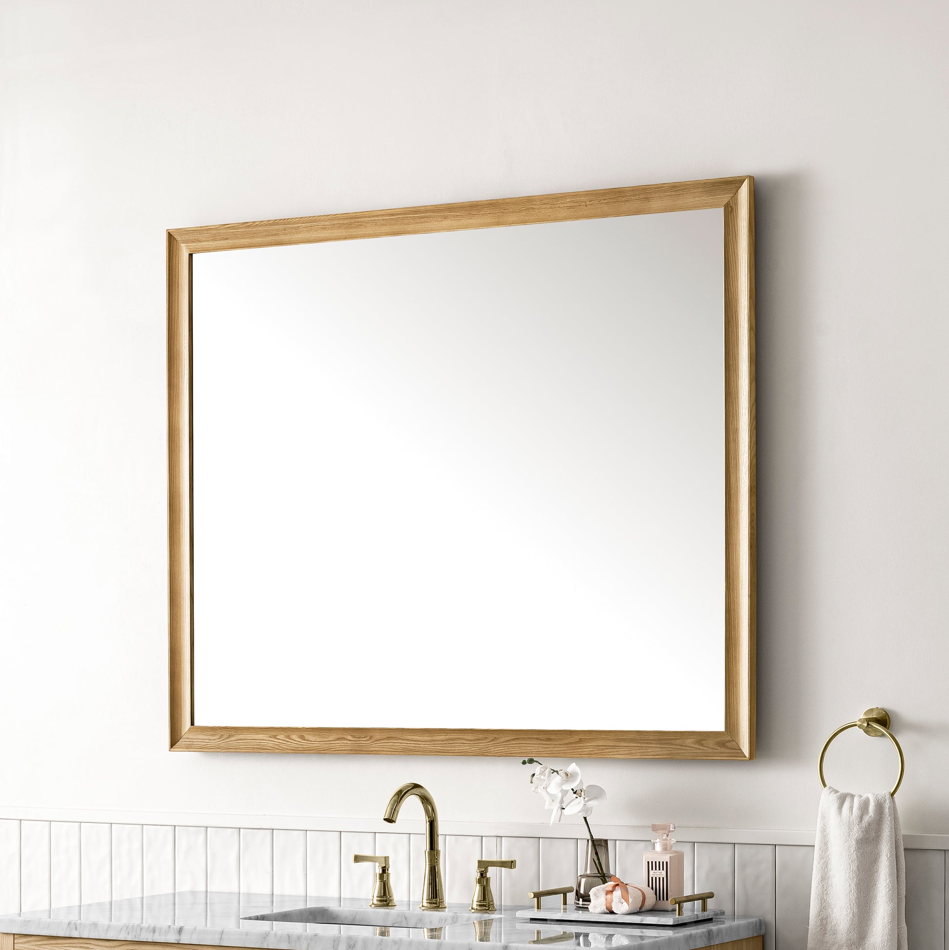 Glenbrooke 48" Mirror, Light Natural Oak James Martin Vanities