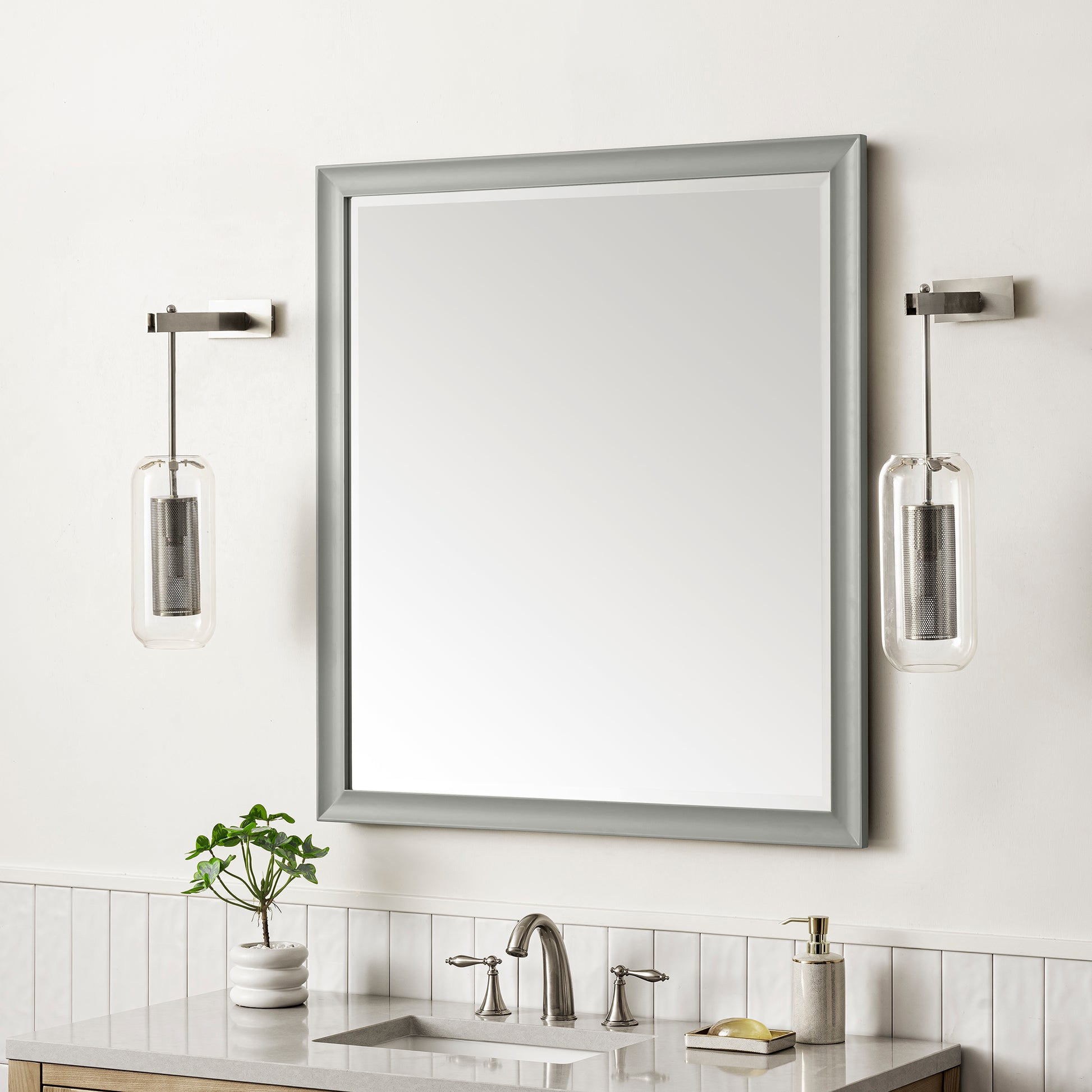Glenbrooke 36" Mirror, Urban Gray James Martin Vanities
