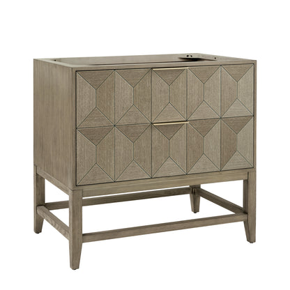 Emmeline 36" Single Vanity, Pebble Oak James Martin Vanities