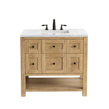 Load image into Gallery viewer, Breckenridge 36&quot; Single Vanity, Light Natural Oak w/ 3CM Arctic Fall Top James Martin Vanities