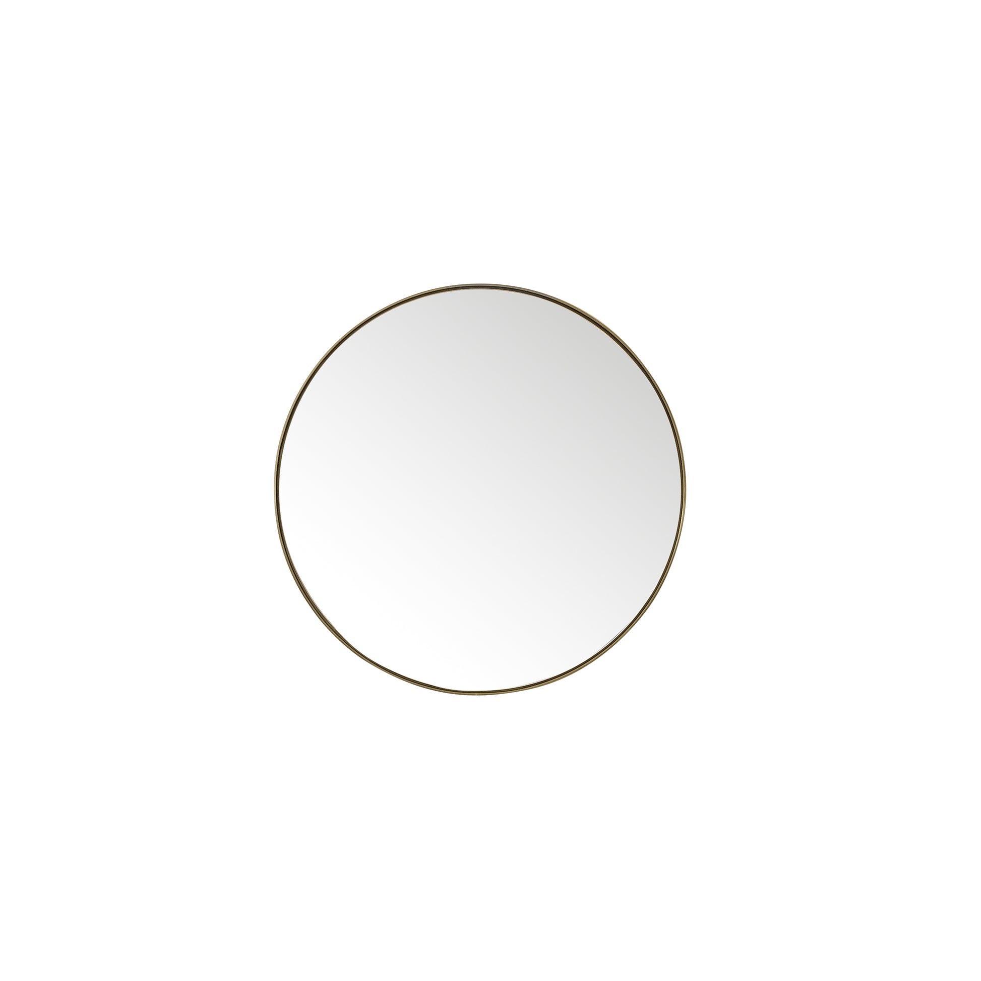 Rohe 30" Round Mirror, Champagne Brass James Martin Vanities