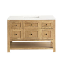 Load image into Gallery viewer, Breckenridge 48&quot; Single Vanity, Light Natural Oak w/ 3CM White Zeus Top James Martin Vanities