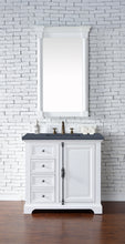 Load image into Gallery viewer, Providence 36&quot; Single Vanity Cabinet, Bright White, w/ 3 CM Charcoal Soapstone Quartz Top James Martin