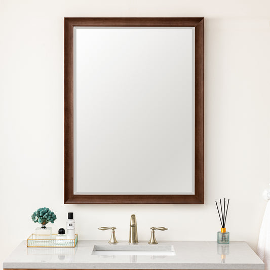 Glenbrooke 30" Mirror, Mid-Century Walnut James Martin Vanities