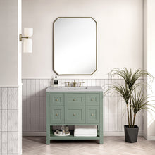 Load image into Gallery viewer, Breckenridge 36&quot; Single Vanity, Smokey Celadon w/ 3CM Eternal Serena Top James Martin Vanities