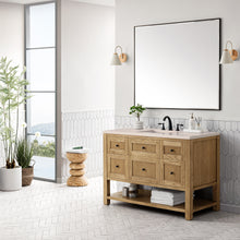 Load image into Gallery viewer, Breckenridge 48&quot; Single Vanity, Light Natural Oak w/ 3CM Eternal Marfil Top James Martin Vanities