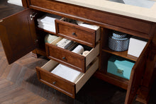 Load image into Gallery viewer, Bathroom Vanities Outlet Atlanta Renovate for LessBrookfield 60&quot; Double Vanity, Warm Cherry w/ 3 CM Eternal Marfil Quartz Top