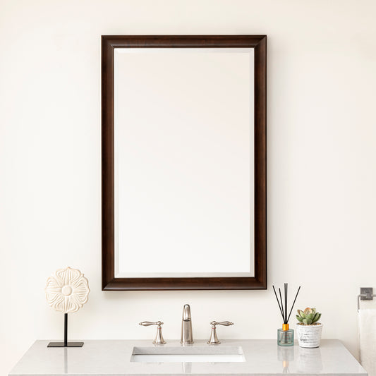 Glenbrooke 26" Mirror, Burnished Mahogany James Martin Vanities