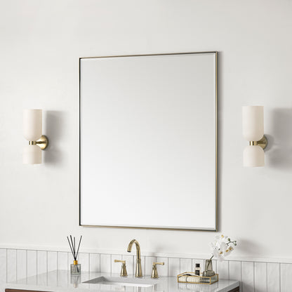 Rohe 36" Mirror, Champagne Brass James Martin Vanities