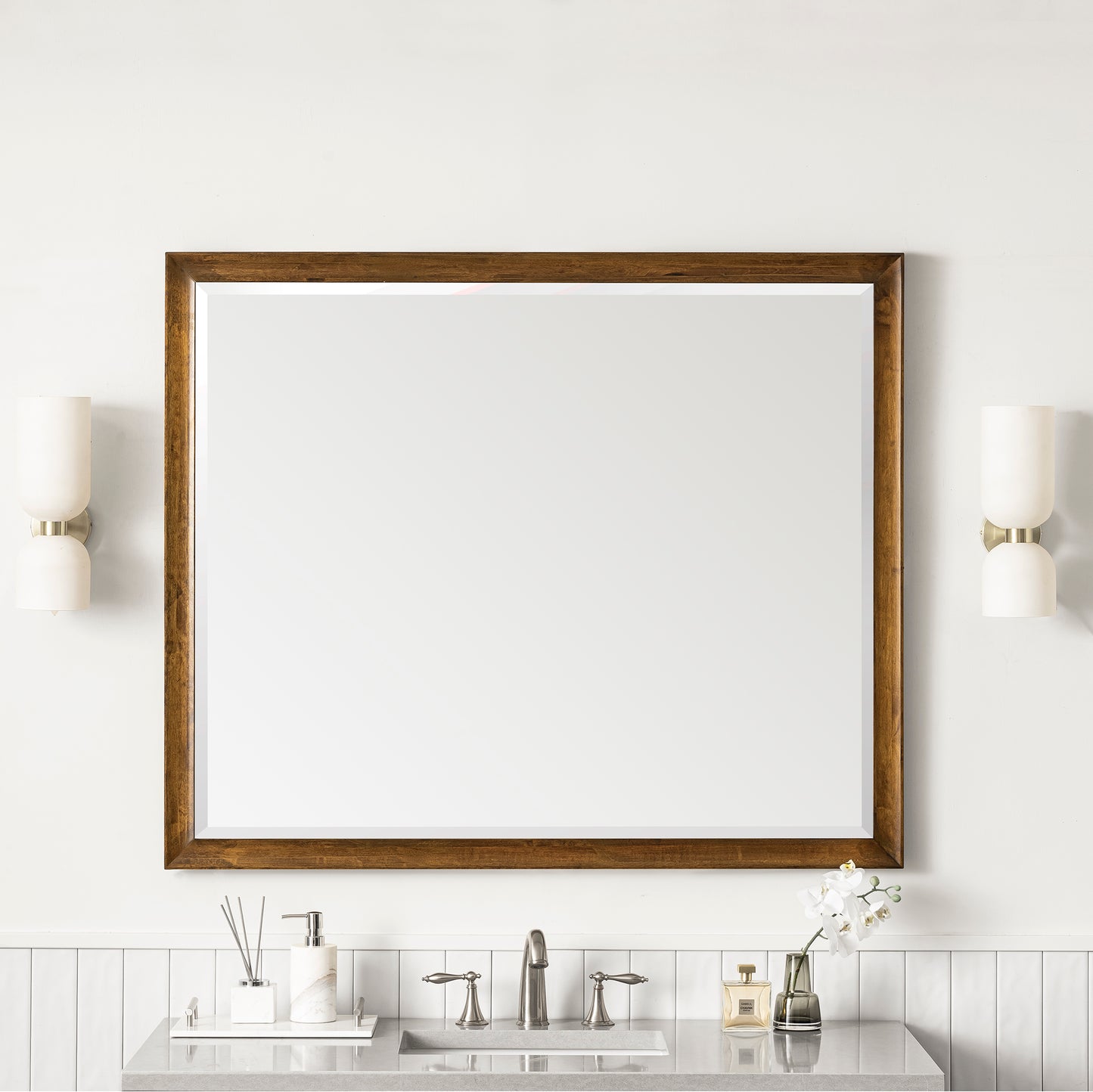 Glenbrooke 48" Mirror, Country Oak James Martin Vanities