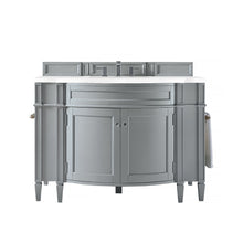 Load image into Gallery viewer, Brittany 46&quot; Single Vanity, Urban Gray w/ 3 CM White Zeus Quartz Top James Martin Vanities