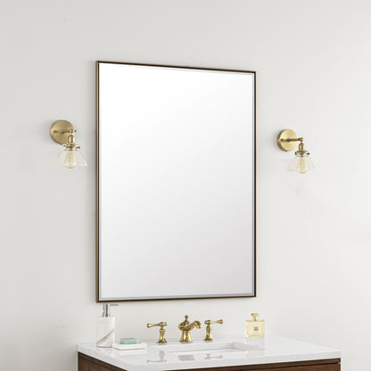 Rohe 30" Mirror, Champagne Brass James Martin Vanities
